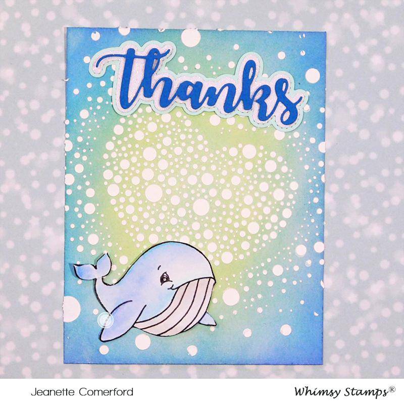 Whale of a Time Clear Stamps - Whimsy Stamps