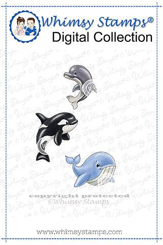 Whale of a Time - Digital Stamp - Whimsy Stamps