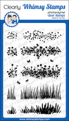**NEW Wild Flower Grass Clear Stamps - Whimsy Stamps