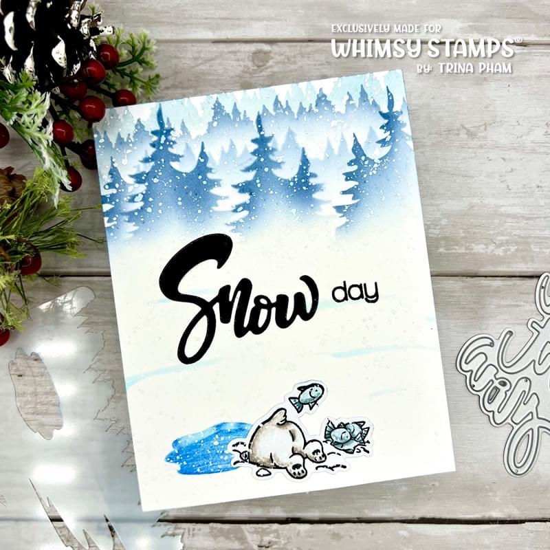 **NEW Winter Wonderland - 6x9 Stencil - Whimsy Stamps