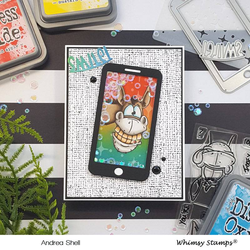 Wonky Donkey Clear Stamps - Whimsy Stamps