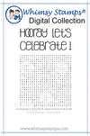 Word Search Birthdays - Digital Stamp - Whimsy Stamps