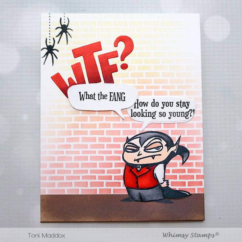 WTF? Word and Shadow Die Set - Whimsy Stamps
