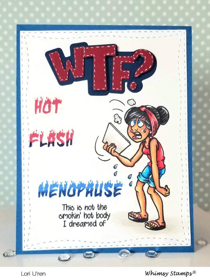 WTF? Word and Shadow Die Set - Whimsy Stamps