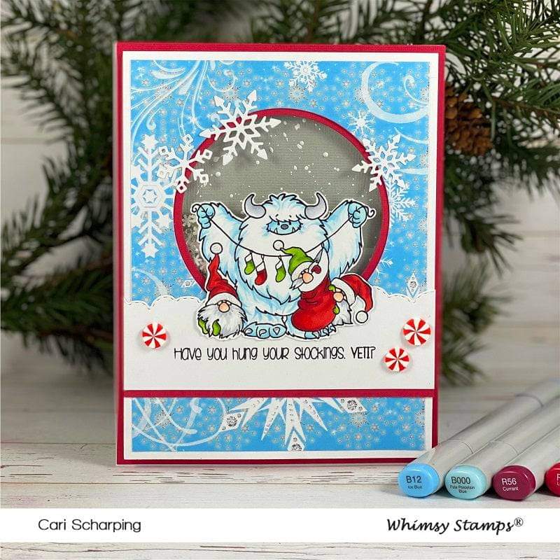 Yeti for Christmas Clear Stamps - Whimsy Stamps