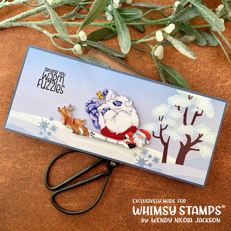 Yeti for Christmas Clear Stamps - Whimsy Stamps