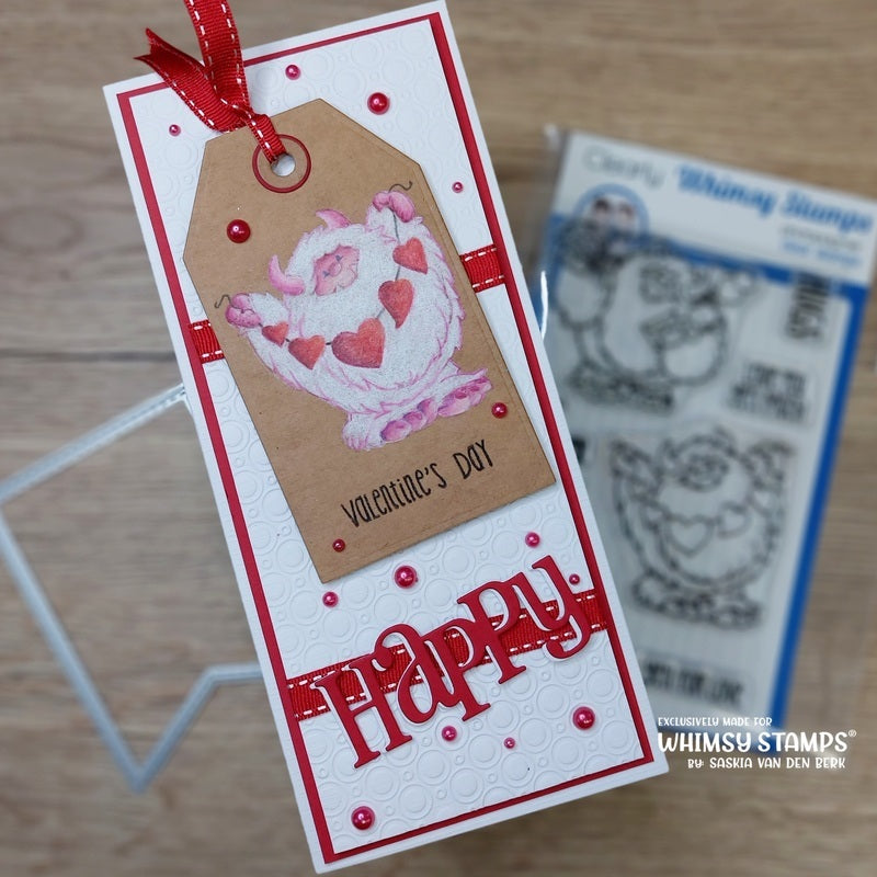 Yeti for Love Clear Stamps - Whimsy Stamps