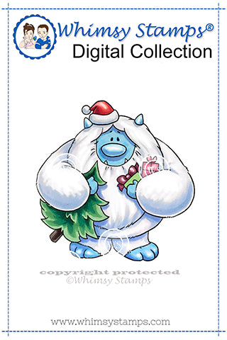 Yeti All Ready - Digital Stamp - Whimsy Stamps