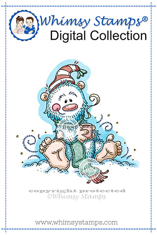 Yeti Cocoa - Digital Stamp - Whimsy Stamps