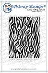 Zebra Stripes Background Rubber Cling Stamp - Whimsy Stamps